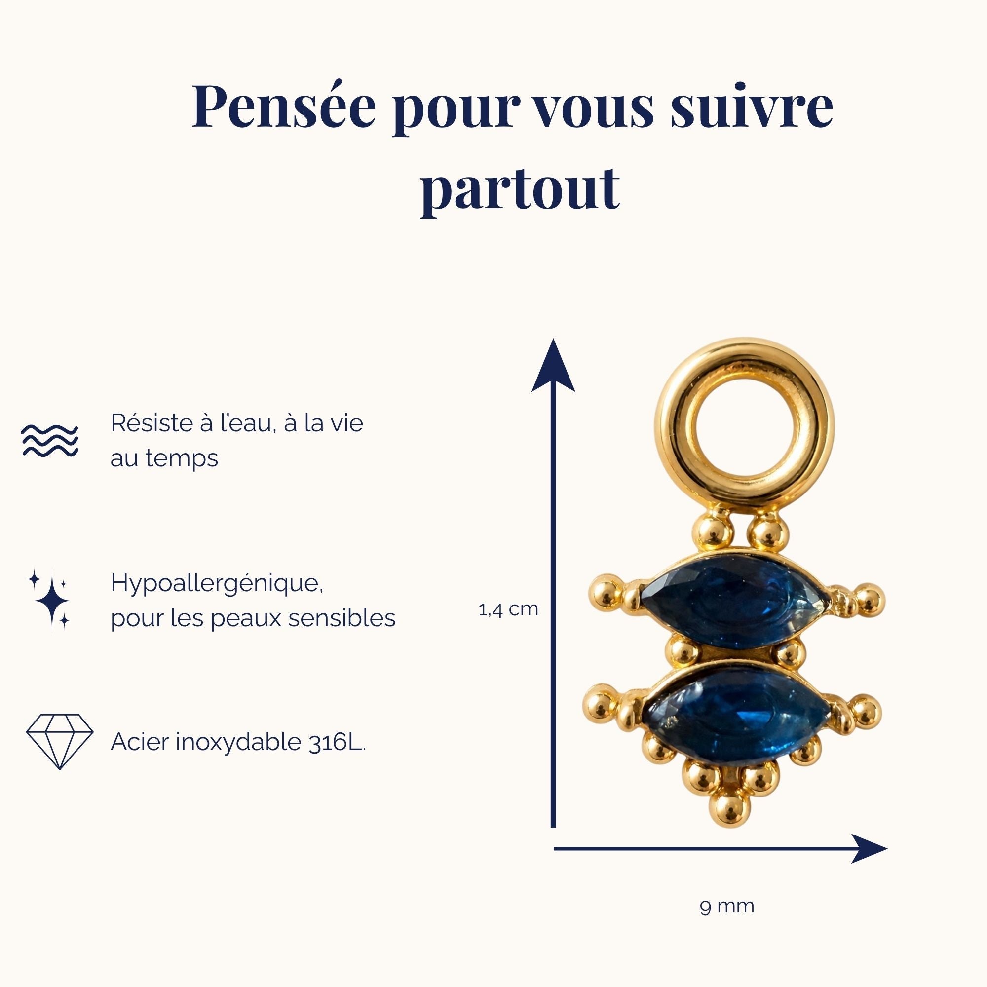 Visuel Pensée pour vous suivre partout — Saphir